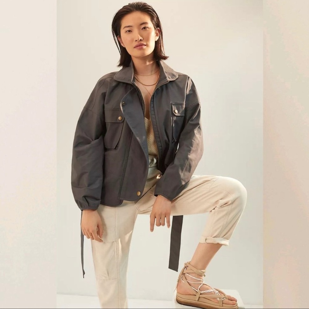 Mare Mare x Anthropologie belted utility jacket | size medium - Picture 2 of 11